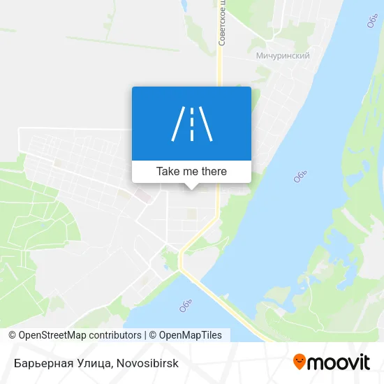 Барьерная Улица map