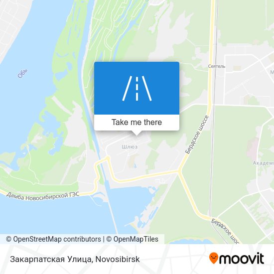 Закарпатская Улица map