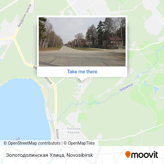 Золотодолинская Улица map