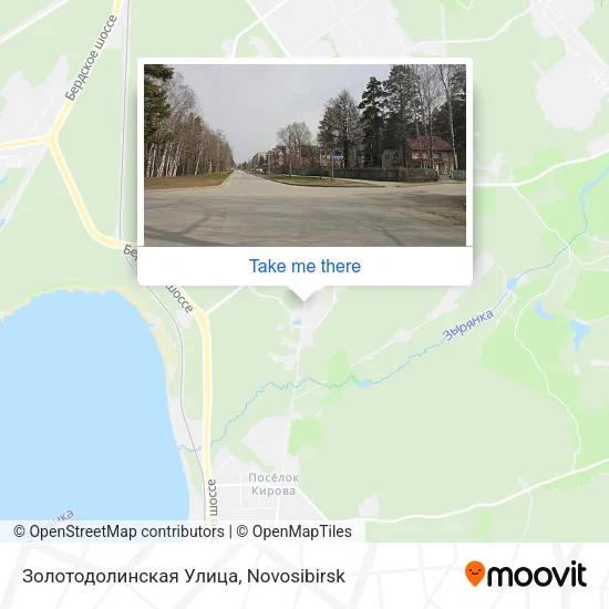 Золотодолинская Улица map