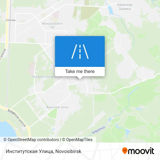 Институтская Улица map
