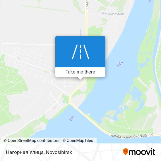 Нагорная Улица map