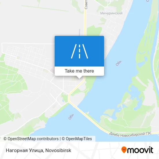 Нагорная Улица map