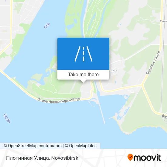 Плотинная Улица map