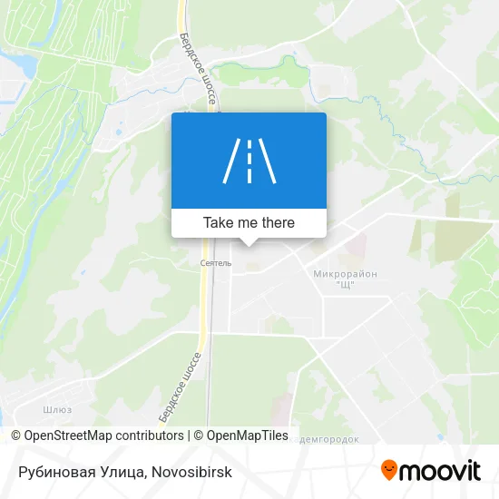 Рубиновая Улица map