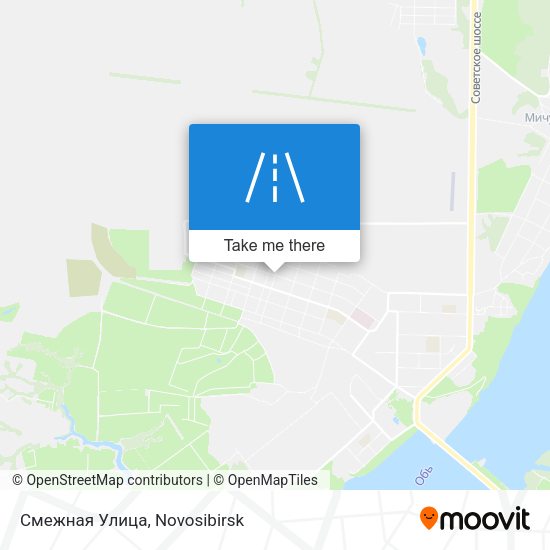 Смежная Улица map
