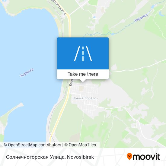 Солнечногорская Улица map