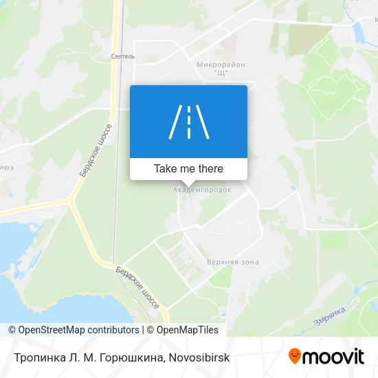 Тропинка Л. М. Горюшкина map