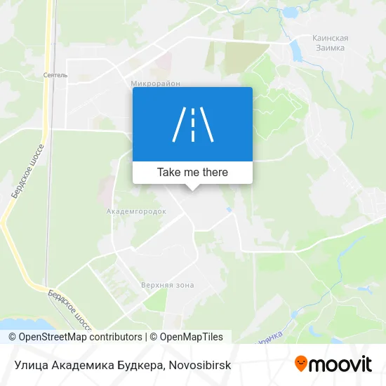 Улица Академика Будкера map