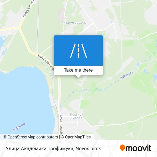 Улица Академика Трофимука map