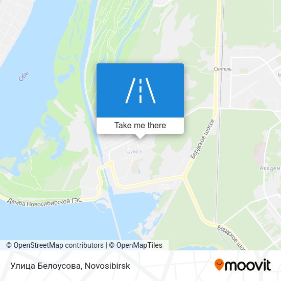 Улица Белоусова map