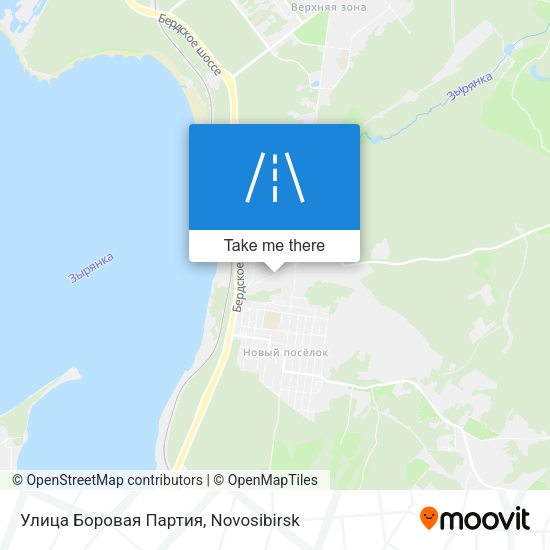 Улица Боровая Партия map
