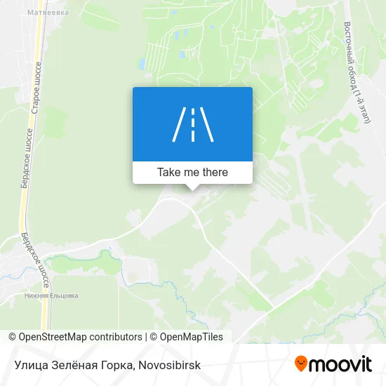 Улица Зелёная Горка map