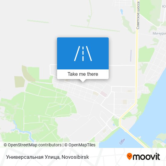 Универсальная Улица map