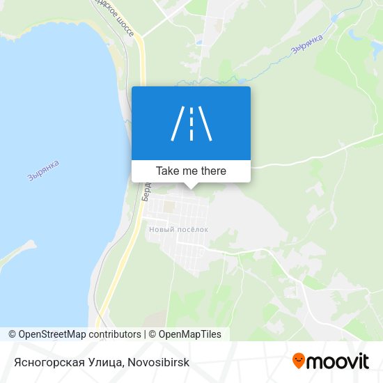 Ясногорская Улица map