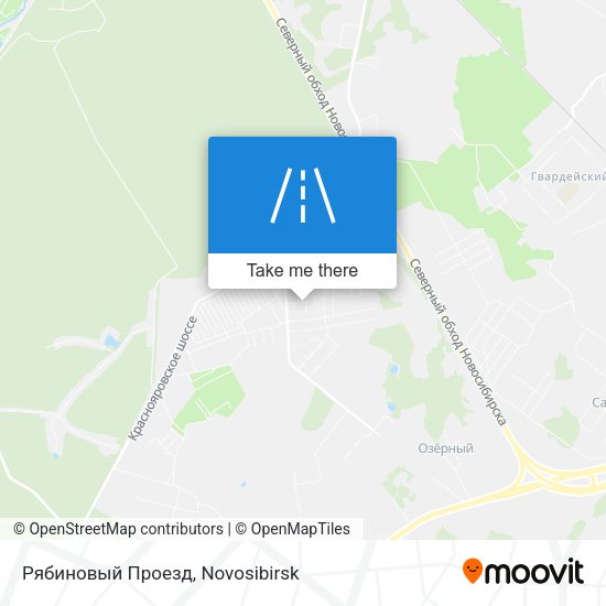 Рябиновый Проезд map