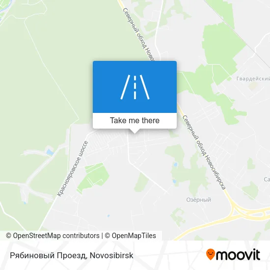 Рябиновый Проезд map