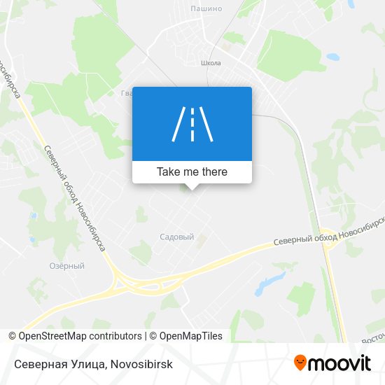 Северная Улица map