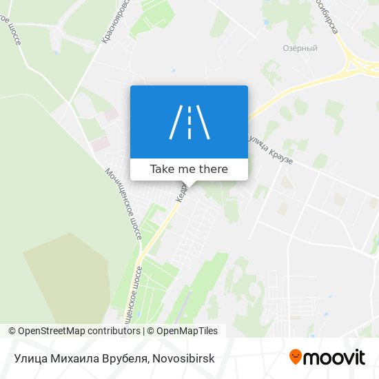 Улица Михаила Врубеля map