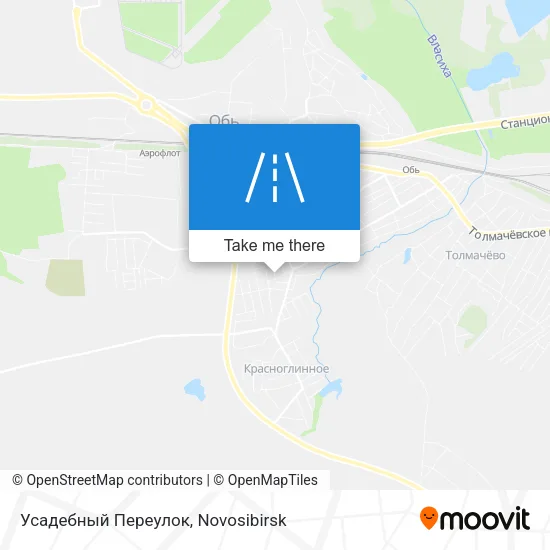 Усадебный Переулок map