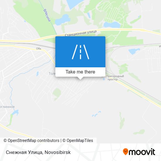 Снежная Улица map