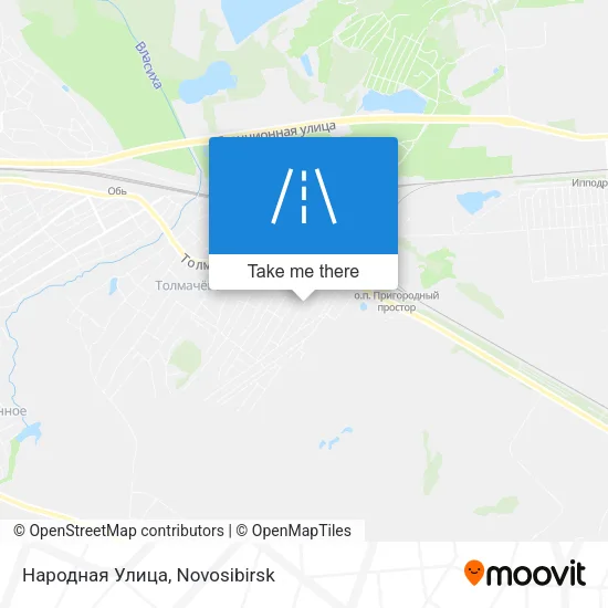Народная Улица map