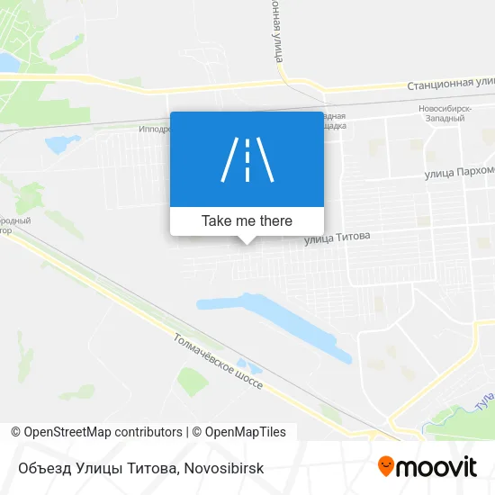 Объезд Улицы Титова map