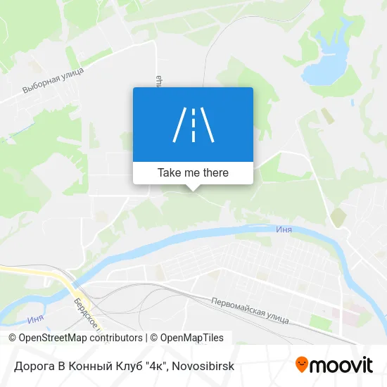 Дорога В Конный Клуб "4к" map