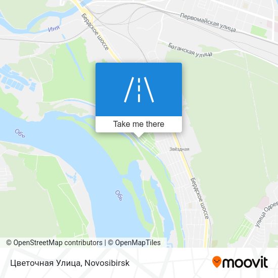 Цветочная Улица map