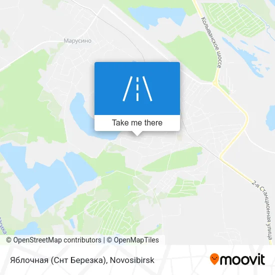 Яблочная (Снт Березка) map