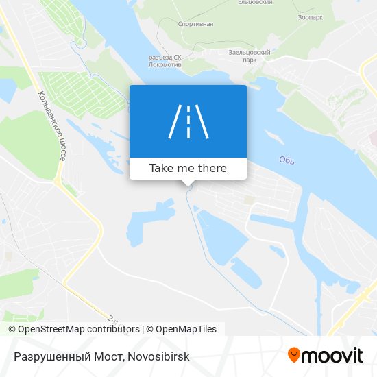 Разрушенный Мост map