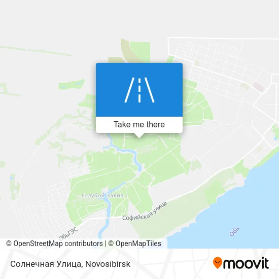 Солнечная Улица map