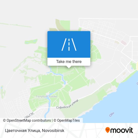 Цветочная Улица map