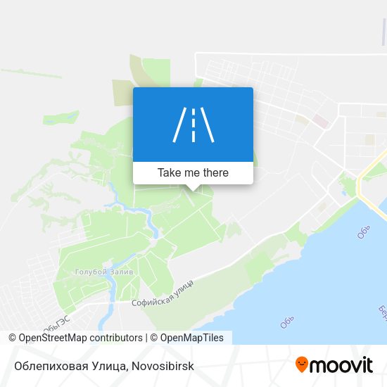 Облепиховая Улица map