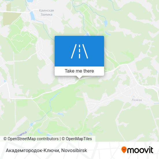 Академгородок-Ключи map