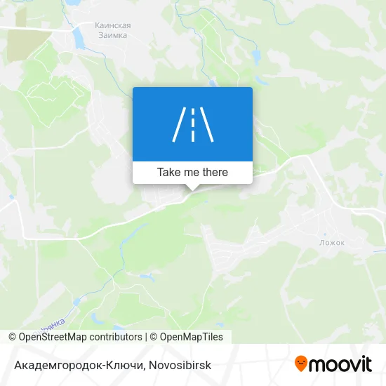 Академгородок-Ключи map