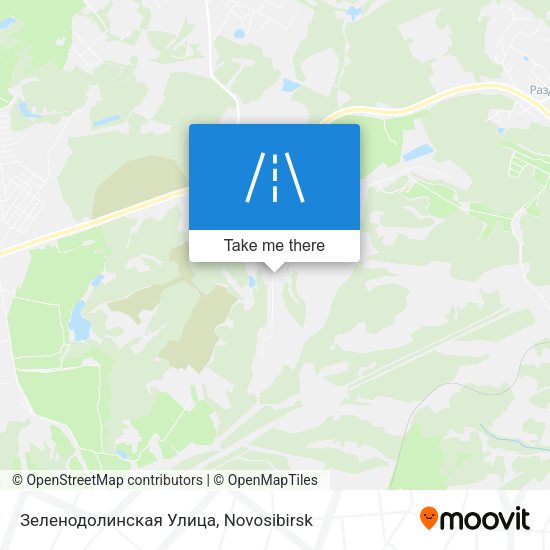 Зеленодолинская Улица map