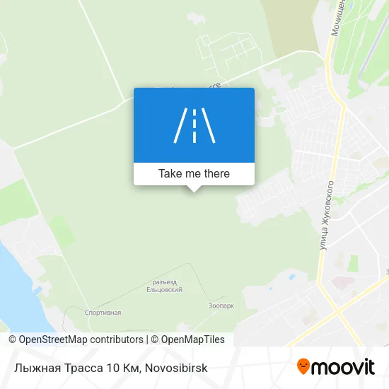 Лыжная Трасса 10 Км map
