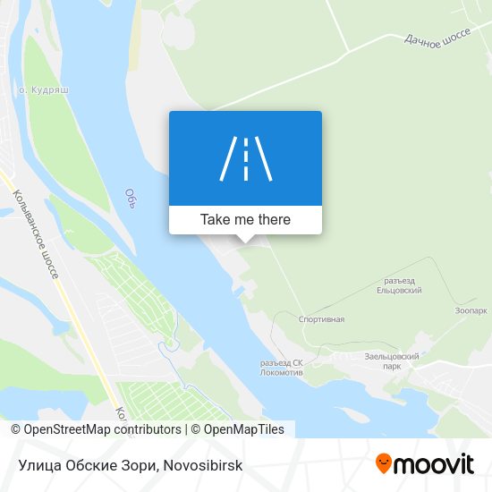 Улица Обские Зори map