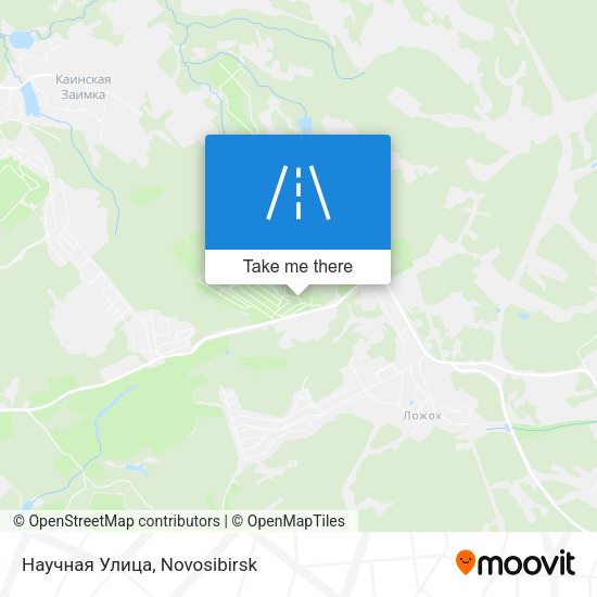 Научная Улица map