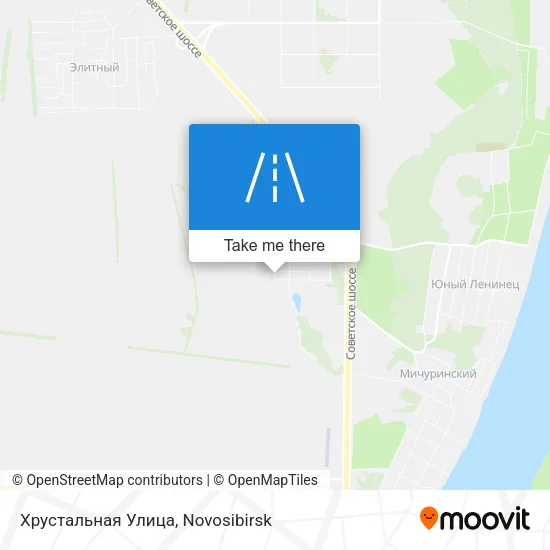 Хрустальная Улица map