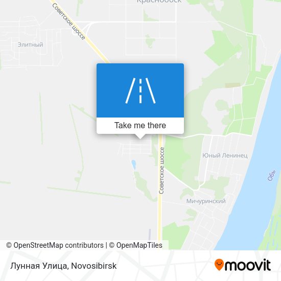 Лунная Улица map