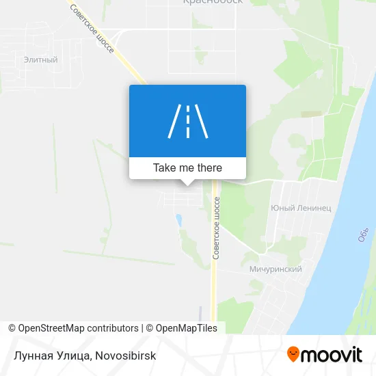 Лунная Улица map