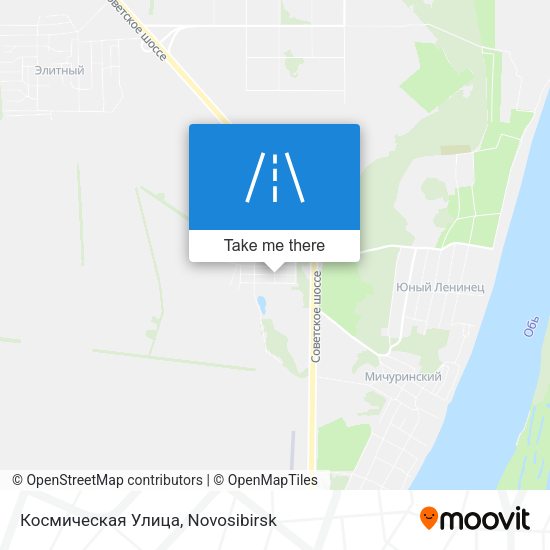 Космическая Улица map