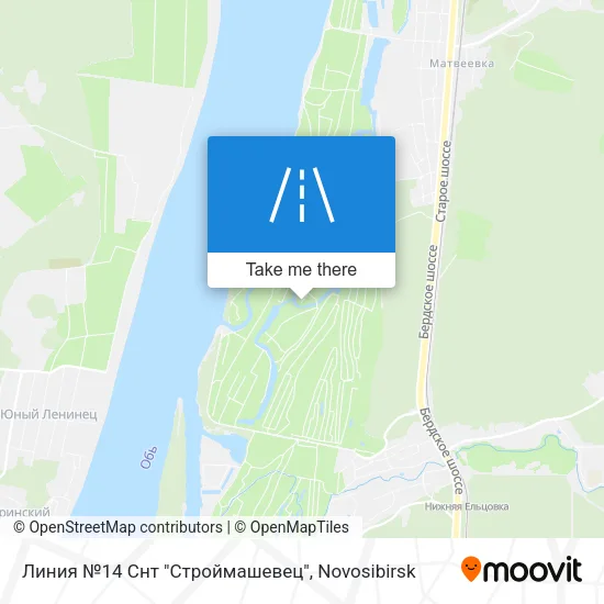 Линия №14 Снт "Строймашевец" map