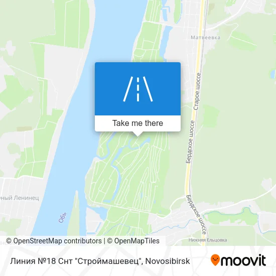 Линия №18 Снт "Строймашевец" map