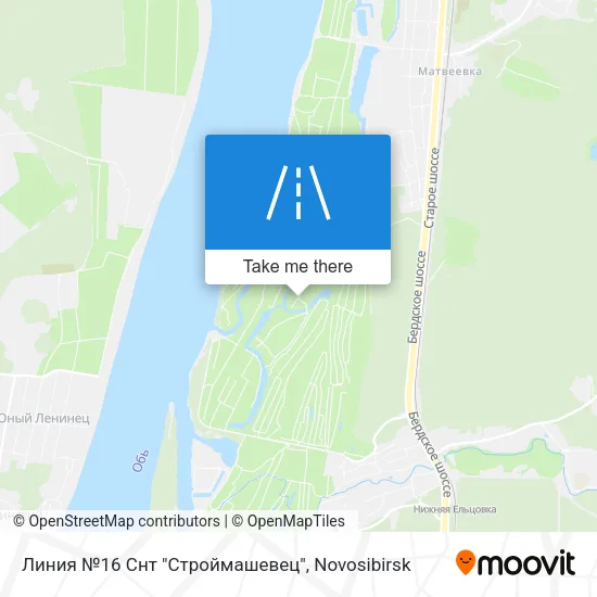 Линия №16 Снт "Строймашевец" map