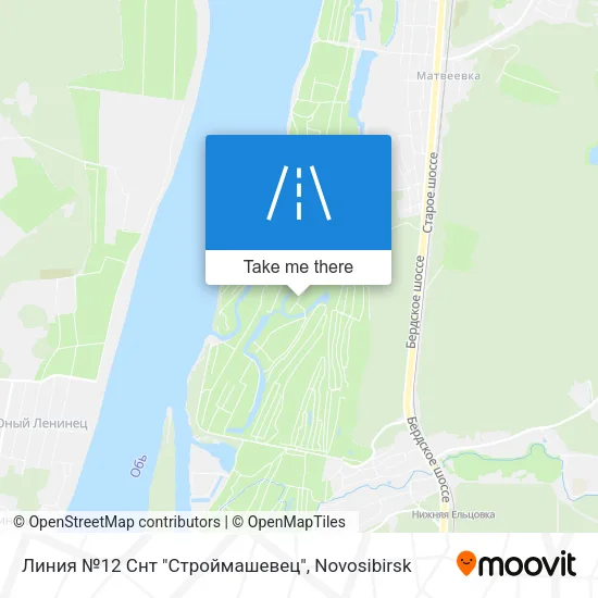 Линия №12 Снт "Строймашевец" map