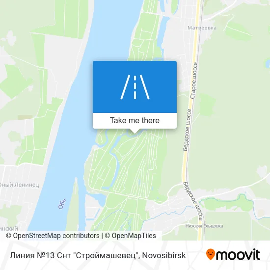 Линия №13 Снт "Строймашевец" map