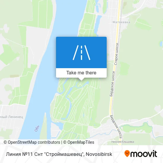 Линия №11 Снт "Строймашевец" map